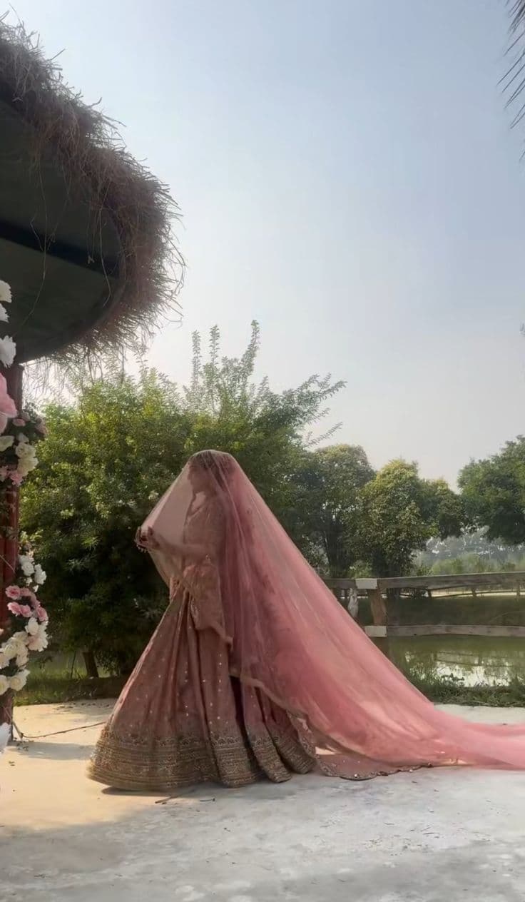 Bride in a garden setting